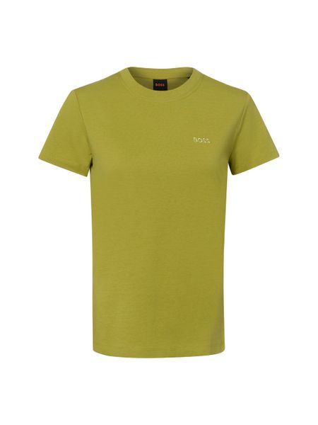 BOSS Orange Koszulka Kobiety Bawełna zielony, XS. Pomarańczowe t-shirty damskie Boss Orange, xs, bez wzorów, z bawełny, bez kołnierzyka. Za 229.95 zł.