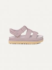 UGG Skórzane sandały "Goldenstar Strap" w kolorze jasnoróżowym rozmiar: 41. Różowe sandały damskie Ugg, bez wzorów, ze skóry, bez obcasa. Za 590.80 zł.