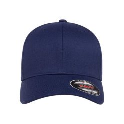 Czapka Baseballowa Z Wełny. Niebieskie czapki zimowe damskie FLEXFIT, z wełny. Za 88.99 zł.