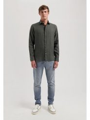 DSTREZZED Koszula w kolorze antracytowym rozmiar: 3XL. Czarne koszule męskie DSTREZZED, xl, bez wzorów, ze lnu, bez kołnierzyka, bez ramiączek. Za 175.67 zł.