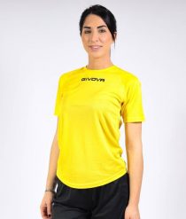 Koszulka piłkarska dla dorosłych Givova One. Żółte t-shirty sportowe męskie Givova, l, z materiału, bez ramiączek, do piłki nożnej. Za 29.00 zł.