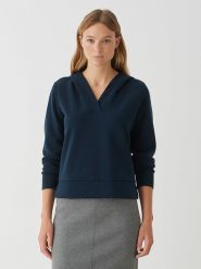OPUS Bluza "Gerwa" w kolorze granatowym rozmiar: 38. Niebieskie bluzy z kapturem damskie Opus. Za 171.28 zł.