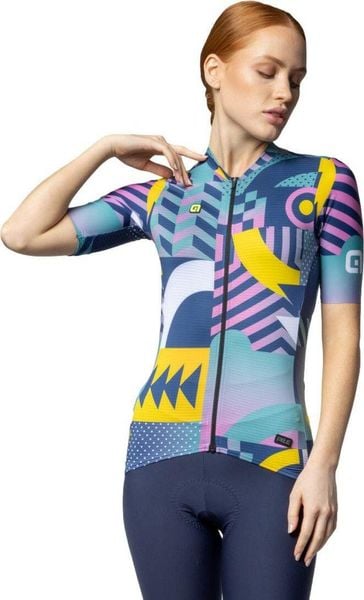 Koszulka rowerowa damska Alé Cycling PR-E Games. Niebieskie topy sportowe damskie ALÉ CYCLING, na wiosnę, m, bez wzorów, z elastanu, bez ramiączek. Za 499.80 zł.