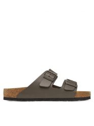 Birkenstock Klapki Arizona 1029153 Brązowy. Brązowe klapki i japonki męskie Birkenstock, ze skóry. Za 399.99 zł.