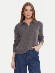 Kontatto Sweter 3M0977C Szary Regular Fit. Szare swetry klasyczne damskie Kontatto, m, z wełny, bez kołnierzyka. Za 489.99 zł.