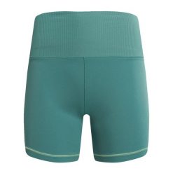 Spodenki damskie Nike One Rib High-Waisted 5" Biker. Zielone spodenki sportowe damskie Nike, bez wzorów, sportowe. Za 129.99 zł.
