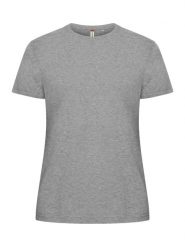 Clique Basic-T Women – damska koszulka o dopasowanym kroju, 100% bawełna (szary. Szare t-shirty damskie CLIQUE, xs, bez wzorów, z bawełny, bez kołnierzyka. Za 96.71 zł.