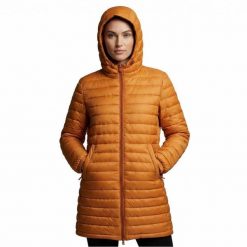 Kurtka JOTT ROMA Pomarańczowy. Brązowe kurtki damskie jott, xs, bez wzorów, z tkaniny, bez kaptura. Za 614.99 zł.
