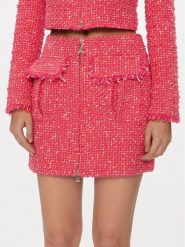 Patrizia Pepe Spódnica mini 8G0402/A376-F592 Różowy Regular Fit. Czerwone spódniczki damskie Patrizia Pepe, bez wzorów, z bawełny, mini. Za 1,809.00 zł.