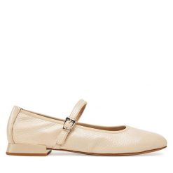 Baleriny Caprice. Brązowe baleriny damskie Caprice, bez wzorów, bez obcasa. Za 239.99 zł.
