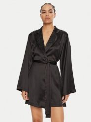 Guess Szlafrok O4BX08 WGIN0 Czarny. Czarne szlafroki damskie Guess, xs, z aplikacjami, z syntetyku. Za 359.99 zł.
