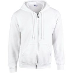 Bluza z kapturem i zamkiem błyskawicznym Gildan Heavy Blend™. Białe bluzy z kapturem męskie Gildan, m. Za 190.50 zł.