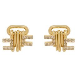 Kolczyki Elisabetta Franchi. Żółte kolczyki damskie Elisabetta Franchi, złote. Za 1,489.00 zł.