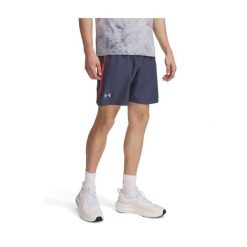 Spodenki do biegania męskie Under Armour Launch 7". Niebieskie szorty męskie Under Armour, bez kołnierzyka. Za 109.99 zł.