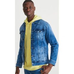 Jeansowa kurtka - Niebieski. Niebieskie kurtki damskie Reserved, l, bez wzorów, z jeansu, bez kaptura. Za 139.99 zł.