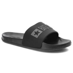 Czarne Klapki Big Star Damskie Buty Profilowane. Czarne klapki damskie Big Star, bez wzorów, bez obcasa. Za 69.99 zł.