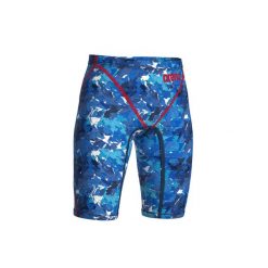 Spodenki startowe pływackie Arena Powerskin ST Next Jammer Junior Splashy. Niebieskie kąpielówki męskie Arena, m, bez wzorów, do pływania. Za 359.99 zł.
