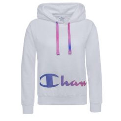 Bluza trekking damska Hoodie. Białe bluzy z kapturem damskie CHAMPION, xs, z bawełny. Za 208.00 zł.