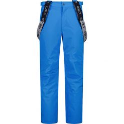 Spodnie narciarskie męskie CMP 3W17397N royal. Czarne spodnie materiałowe męskie CMP, bez wzorów, z materiału. Za 449.99 zł.