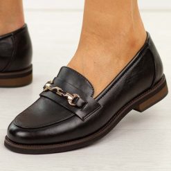 Czarne skórzane mokasyny damskie Cambell 19418. Czarne mokasyny damskie Cambell, z jeansu. Za 229.00 zł.