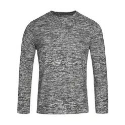 Męska Dzianinowa Bluza Z Długim Rękawem. Szare bluzy z kapturem męskie Stedman, m, z dzianiny. Za 106.99 zł.