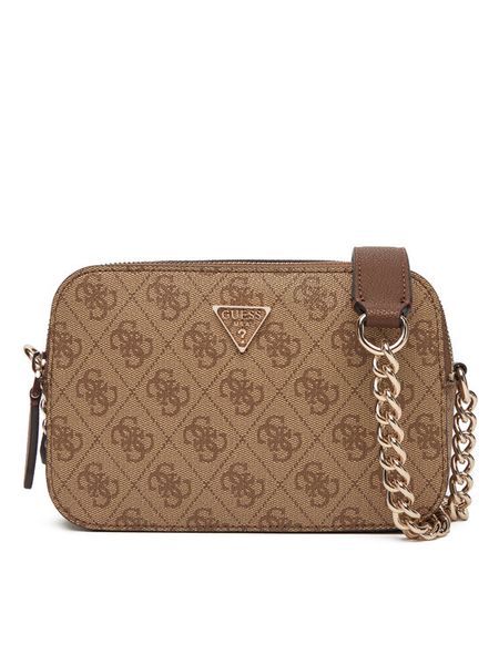 Guess Torebka Noelle II HWBG96 72140 Brązowy. Brązowe torebki klasyczne damskie Guess, z aplikacjami, ze skóry, wizytowe, bez kołnierzyka, bez ramiączek. Za 329.99 zł.