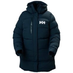 Damska długa kurtka Helly Hansen Adore. Niebieskie kurtki damskie Helly Hansen, na zimę, s, bez wzorów, z syntetyku, bez kaptura. W wyprzedaży za 1,243.85 zł.