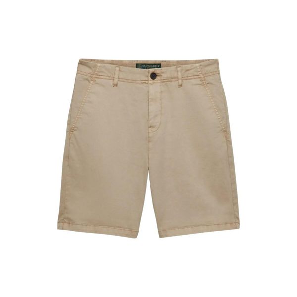 Szorty damskie Superdry. Brązowe spodenki sportowe damskie Superdry., bez wzorów, z materiału, eleganckie. Za 262.45 zł.
