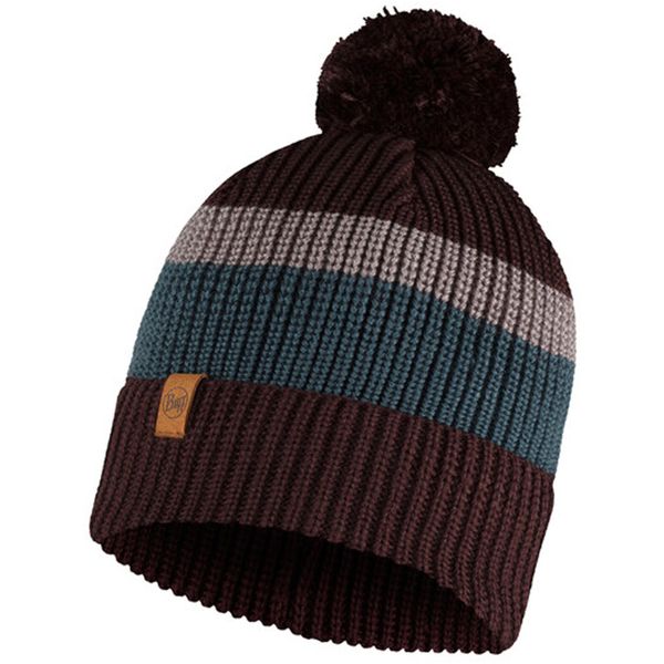 Czapka BUFF KNITTED HAT ELON. Brązowe czapki męskie Buff, bez wzorów, sportowe. Za 108.00 zł.