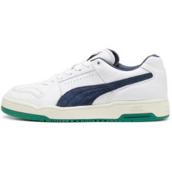 Buty sportowe Puma Slipstream Lo. Białe buty sportowe na co dzień damskie Puma, bez wzorów, ze skóry. W wyprzedaży za 290.00 zł.
