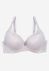 Biały Biustonosz Full Cup Usztywniony z Koronką Solania. Białe biustonosze Born2be, bez wzorów, z koronki. Za 34.99 zł.