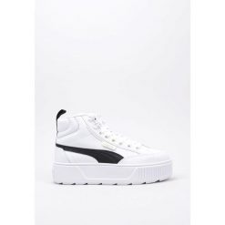 Tenisówki Puma Model Karmen Mid Kolor Biały. Białe trampki i tenisówki damskie Puma, bez wzorów, z materiału, za kostkę. Za 508.00 zł.