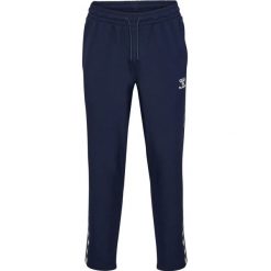 Spodnie do biegania Hummel Root. Niebieskie spodnie sportowe damskie HUMMEL, l, z dresówki, do biegania. Za 272.00 zł.