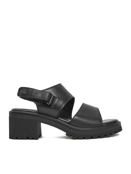 G-Star Raw Sandały WB-TILDE-24 Czarny. Czarne sandały damskie G-Star, bez wzorów, ze skóry, bez obcasa, na słupku. Za 154.99 zł.