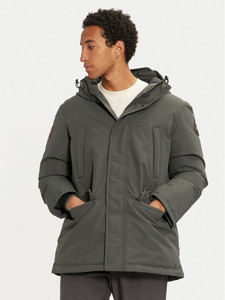 Napapijri Kurtka zimowa A-Cornier NP0A4IJB Zielony Regular Fit. Zielone kurtki męskie Napapijri, na zimę, m, bez wzorów, z syntetyku, bez kaptura. Za 774.99 zł.