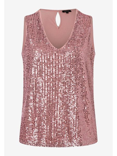 More & More Top w kolorze jasnoróżowym rozmiar: 42. Różowe topy damskie MORE & MORE, s, bez wzorów, z wiskozy, bez kołnierzyka. Za 88.02 zł.