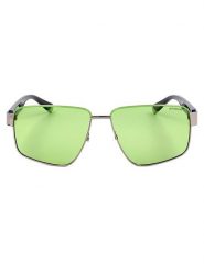 Polaroid Męskie okulary przeciwsłoneczne w kolorze czarno-zielonym rozmiar: 58. Czarne okulary przeciwsłoneczne męskie Polaroid, z tworzywa sztucznego. Za 65.99 zł.