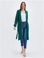 Orsay Kardigan w kolorze ciemnozielonym rozmiar: L. Zielone kardigany damskie ORSAY, l, bez wzorów, z tkaniny. Za 110.04 zł.