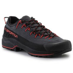 Buty La Sportiva TX4 Evo M 37B900322 czarne. Czarne buty trekkingowe męskie z gumy, bez zapięcia, wspinaczkowe. Za 1,191.63 zł.