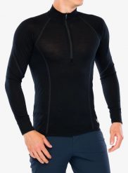 Bluza termoaktywna Sensor Merino Active Tee LS Zip. Czarne bluzy bez kaptura męskie Sensor, m, ze skóry. Za 351.99 zł.