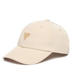 Czapka z daszkiem Guess. Brązowe czapki z daszkiem damskie Guess, z aplikacjami. Za 159.99 zł.