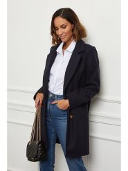 L'armoire de Suzette Płaszcz przejściowy w kolorze granatowym rozmiar: 40. Niebieskie płaszcze damskie L'armoire de Suzette, l, bez wzorów, klasyczne. Za 165.71 zł.