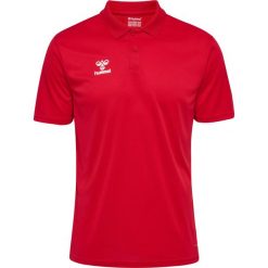 Koszulka poliestrowa sportowa Hummel Essential 24 Polo czerwona. Czerwone bluzki sportowe damskie HUMMEL, l, bez wzorów, bez ramiączek. Za 100.00 zł.