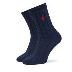 Skarpety długie Polo Ralph Lauren. Niebieskie skarpetki męskie Polo Ralph Lauren, bez wzorów. Za 119.99 zł.