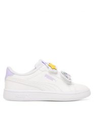 Puma Sneakersy Puma Smash 3.0 Badges V 397286 10 Biały. Białe buty sportowe dziewczęce Puma, bez wzorów, ze skóry, bez zapięcia. Za 199.99 zł.