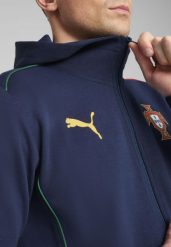 Męska rozpinana kurtka z kapturem Portugalia Casuals PUMA. Niebieskie kurtki męskie Puma, m, bez wzorów, klasyczne, bez kaptura. Za 227.07 zł.