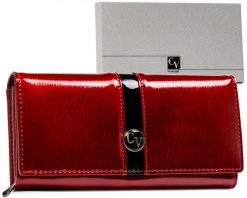 Portfel damski Cavaldi H20-3-SH czerwony. Czerwone portfele damskie 4U Cavaldi, bez wzorów, ze skóry. Za 139.99 zł.