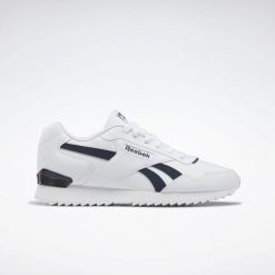 Buty do chodzenia męskie Reebok Glide Ripple. Białe buty sportowe na co dzień męskie Reebok, z materiału, bez zapięcia, trekkingowe. Za 289.00 zł.