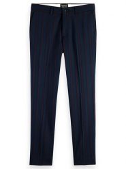 Scotch & Soda Spodnie chino w kolorze granatowo-borodwym rozmiar: W32/L32. Czerwone spodnie materiałowe męskie Scotch & Soda, bez wzorów. Za 166.88 zł.