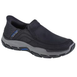 Buty sportowe Sneakersy męskie, Skechers Respected - Elgin Slip-ins. Brązowe buty sportowe na co dzień męskie Skechers, bez zapięcia, trekkingowe. Za 469.99 zł.
